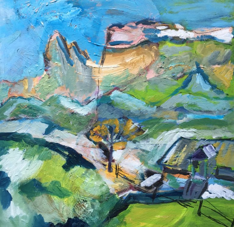Ölbild "Auszeit in Süd Tirol", Cornelia Hohenegg